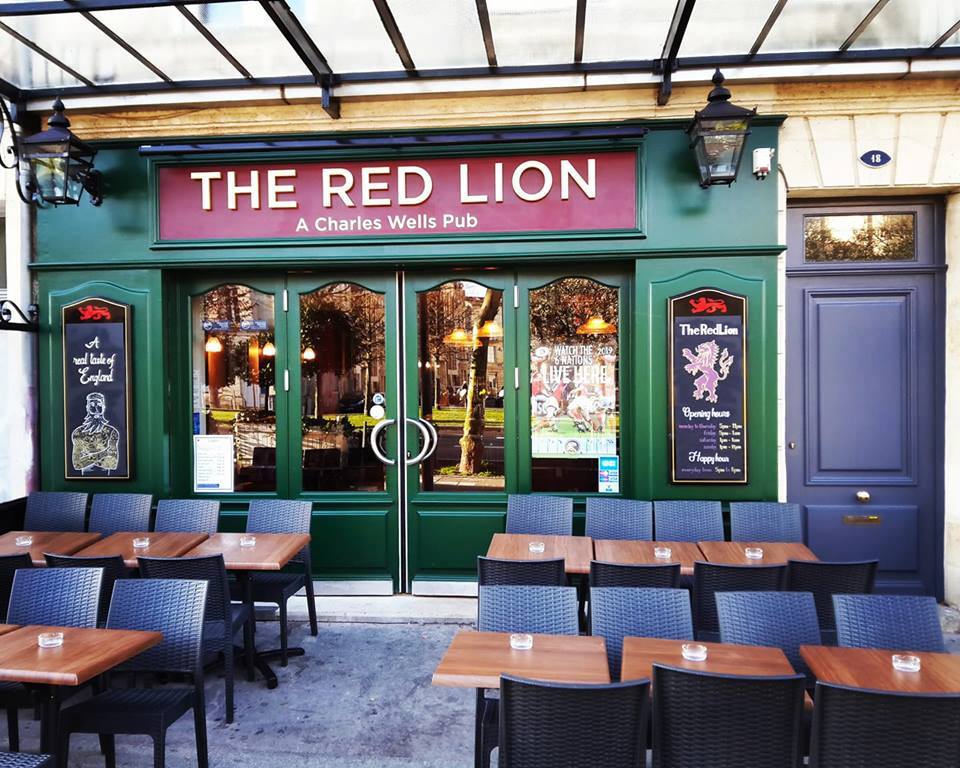 vea el mundial de rugby en el Red Lion de Burdeos