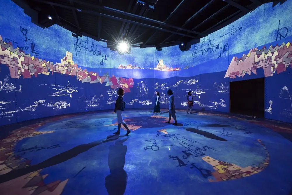 bassins des lumières avec des enfants