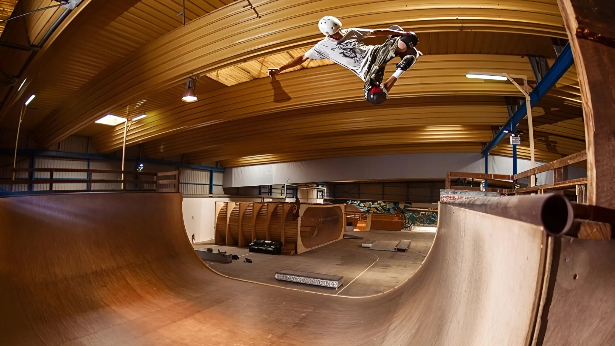 El skatepark de Darwin en la orilla derecha